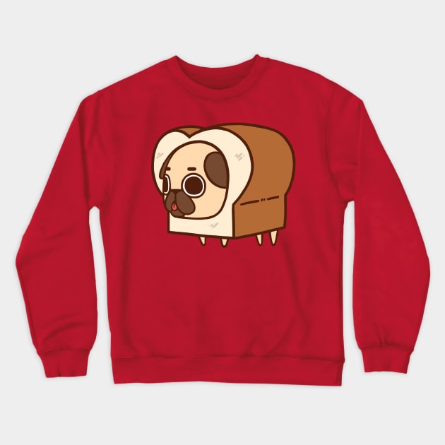 Bread Loaf Puglie Crewneck Sweatshirt by Puglie Pug 